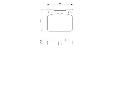 Brake Pad Set, disc brake BP501 Bosch, Image 6