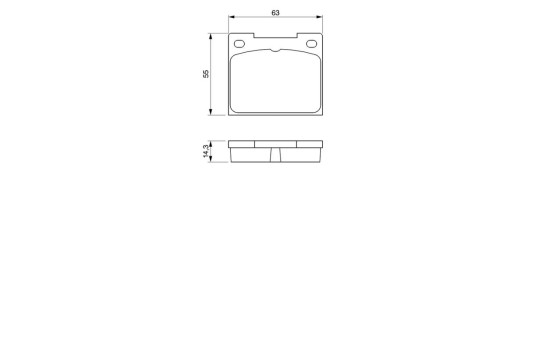 Brake Pad Set, disc brake BP501 Bosch, Image 6