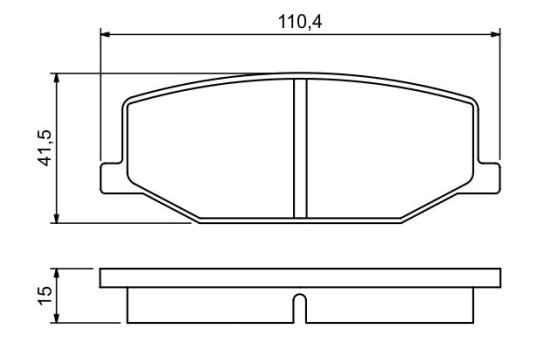 Brake Pad Set, disc brake BP505 Bosch, Image 5