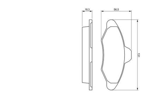 Brake Pad Set, disc brake BP518 Bosch, Image 5
