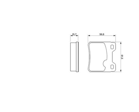 Brake Pad Set, disc brake BP524 Bosch, Image 7