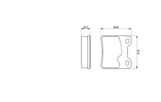 Brake Pad Set, disc brake BP524 Bosch, Image 7