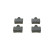 Brake Pad Set, disc brake BP527 Bosch