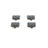 Brake Pad Set, disc brake BP527 Bosch, Thumbnail 3