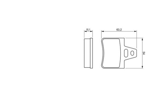 Brake Pad Set, disc brake BP527 Bosch, Image 5