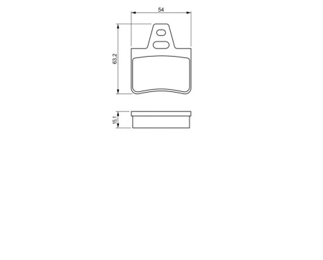 Brake Pad Set, disc brake BP527 Bosch, Image 6