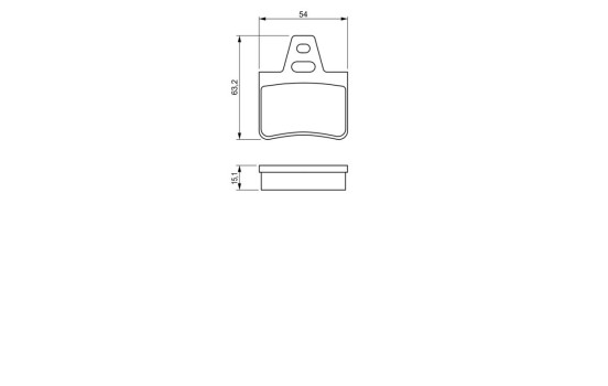 Brake Pad Set, disc brake BP527 Bosch, Image 6