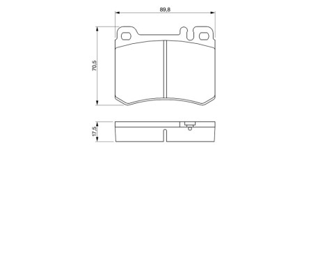 Brake Pad Set, disc brake BP528 Bosch, Image 8