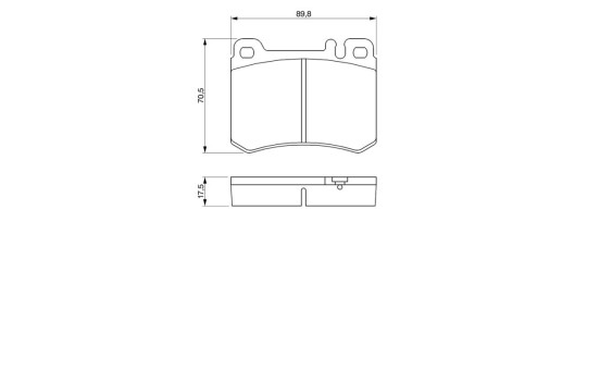 Brake Pad Set, disc brake BP528 Bosch, Image 8
