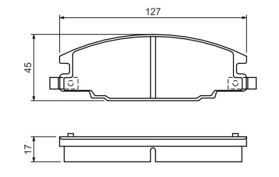 Brake Pad Set, disc brake BP529 Bosch, Image 6