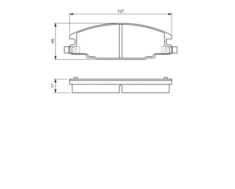 Brake Pad Set, disc brake BP529 Bosch, Image 7