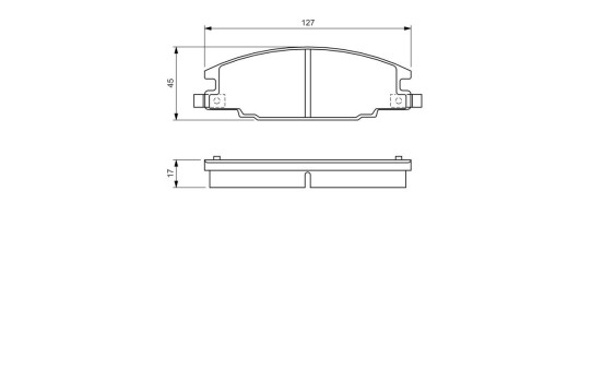 Brake Pad Set, disc brake BP529 Bosch, Image 7