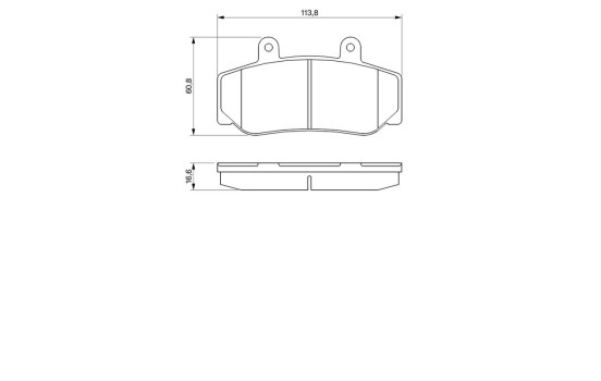 Brake Pad Set, disc brake BP530 Bosch, Image 6