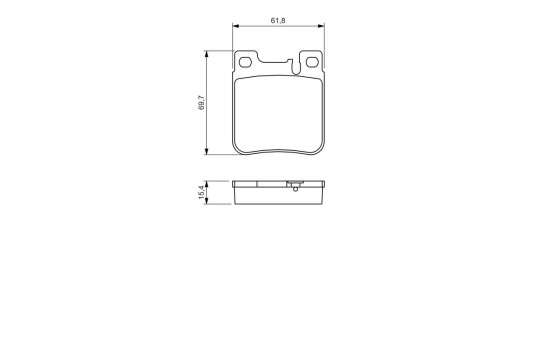 Brake Pad Set, disc brake BP534 Bosch, Image 6