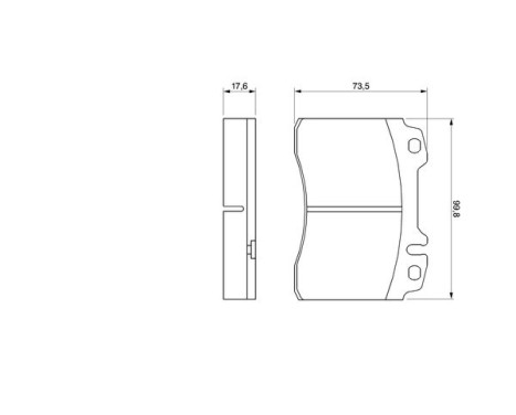 Brake Pad Set, disc brake BP535 Bosch, Image 7