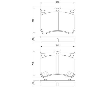 Brake Pad Set, disc brake BP543 Bosch, Image 6