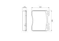 Brake Pad Set, disc brake BP545 Bosch