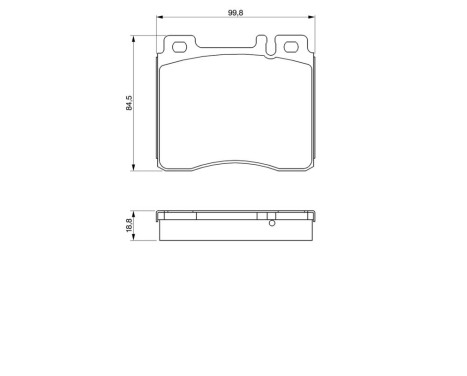 Brake Pad Set, disc brake BP545 Bosch, Image 6