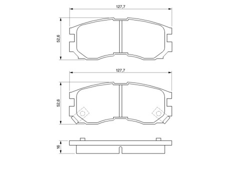 Brake Pad Set, disc brake BP548 Bosch, Image 6