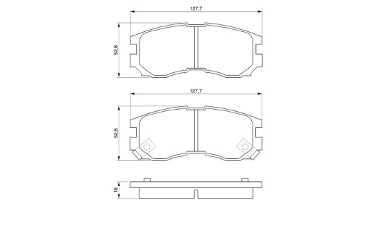 Brake Pad Set, disc brake BP548 Bosch, Image 6