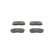 Brake Pad Set, disc brake BP549 Bosch