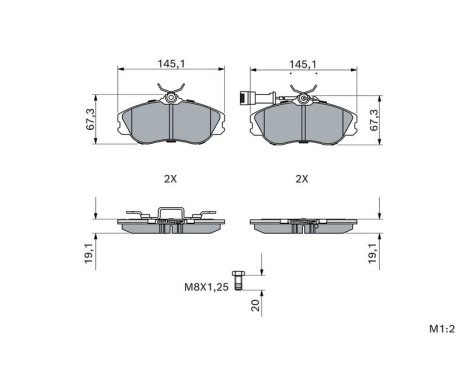Brake Pad Set, disc brake BP569 Bosch, Image 5
