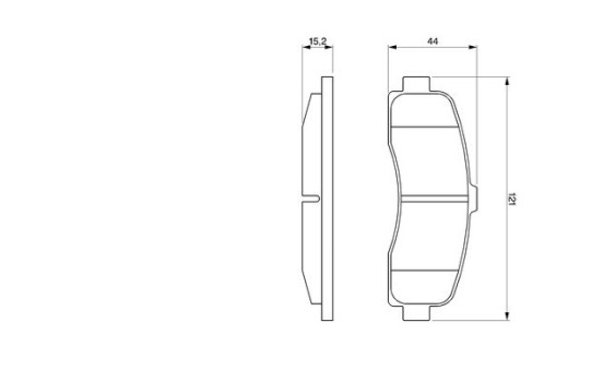 Brake Pad Set, disc brake BP573 Bosch, Image 5