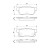 Brake Pad Set, disc brake BP582 Bosch, Thumbnail 6