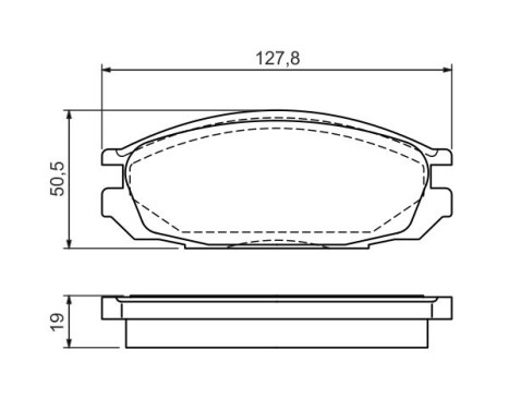 Brake Pad Set, disc brake BP583 Bosch, Image 5