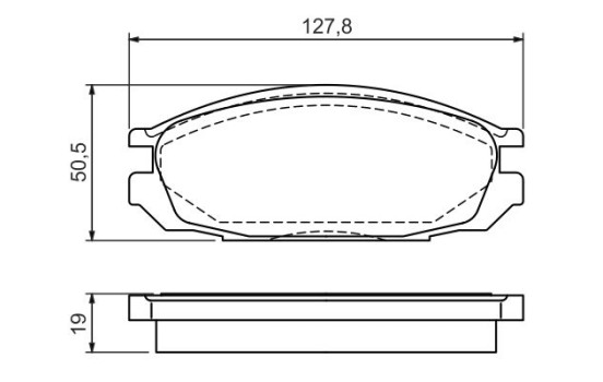 Brake Pad Set, disc brake BP583 Bosch, Image 5