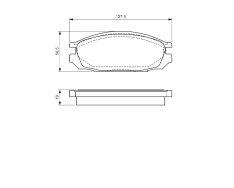 Brake Pad Set, disc brake BP583 Bosch, Image 6