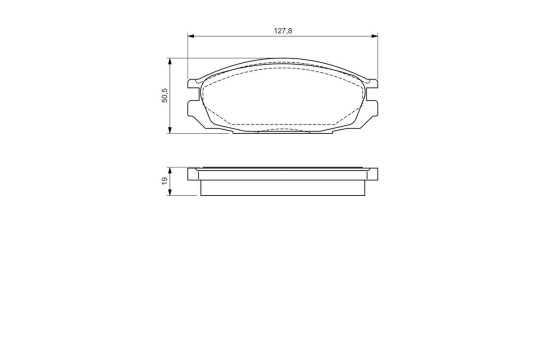 Brake Pad Set, disc brake BP583 Bosch, Image 6
