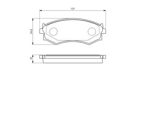 Brake Pad Set, disc brake BP588 Bosch, Image 6