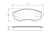 Brake Pad Set, disc brake BP588 Bosch, Thumbnail 6