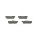 Brake Pad Set, disc brake BP593 Bosch, Thumbnail 6