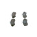 Brake Pad Set, disc brake BP596 Bosch, Thumbnail 4