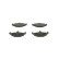 Brake Pad Set, disc brake BP597 Bosch