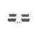 Brake Pad Set, disc brake BP598 Bosch