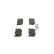 Brake Pad Set, disc brake BP598 Bosch, Thumbnail 4