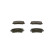 Brake Pad Set, disc brake BP601 Bosch