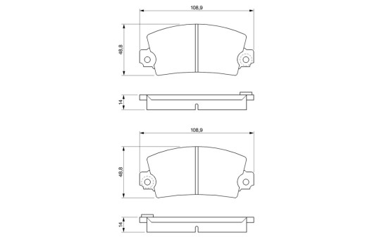 Brake Pad Set, disc brake BP601 Bosch, Image 6