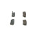 Brake Pad Set, disc brake BP604 Bosch, Thumbnail 2