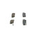 Brake Pad Set, disc brake BP604 Bosch, Thumbnail 4