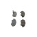 Brake Pad Set, disc brake BP609 Bosch, Thumbnail 2