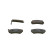 Brake Pad Set, disc brake BP610 Bosch