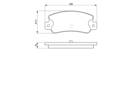 Brake Pad Set, disc brake BP618 Bosch, Image 6