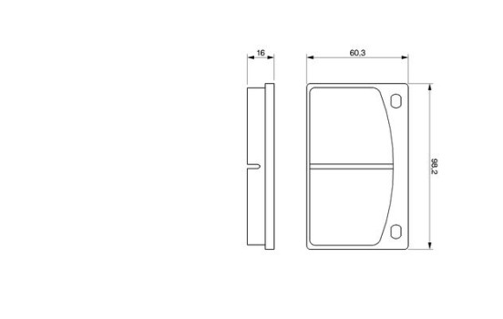 Brake Pad Set, disc brake BP619 Bosch, Image 5
