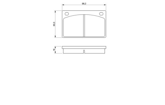 Brake Pad Set, disc brake BP619 Bosch, Image 6