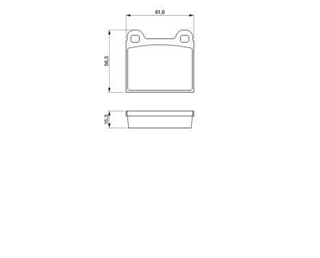 Brake Pad Set, disc brake BP623 Bosch, Image 7