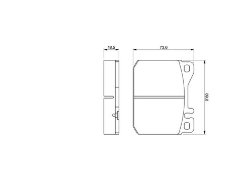 Brake Pad Set, disc brake BP627 Bosch, Image 5